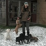 Carol and the small dogs